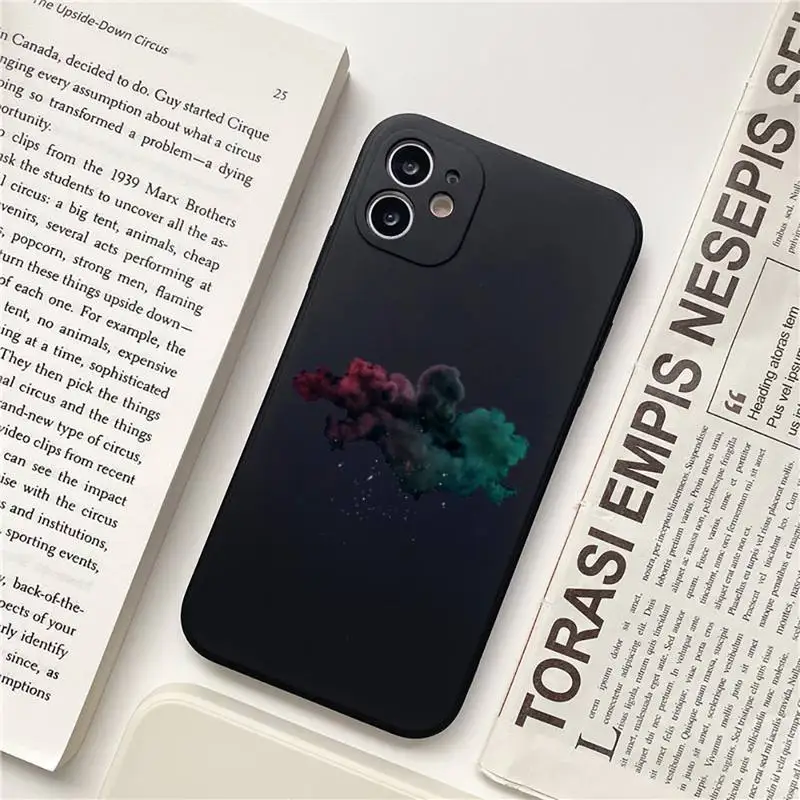 

Beautiful stars moon clouds simple art Phone Case for iPhone 11 12 pro XS MAX 8 7 6 6S Plus X 5S SE 2020 XR Soft silicone