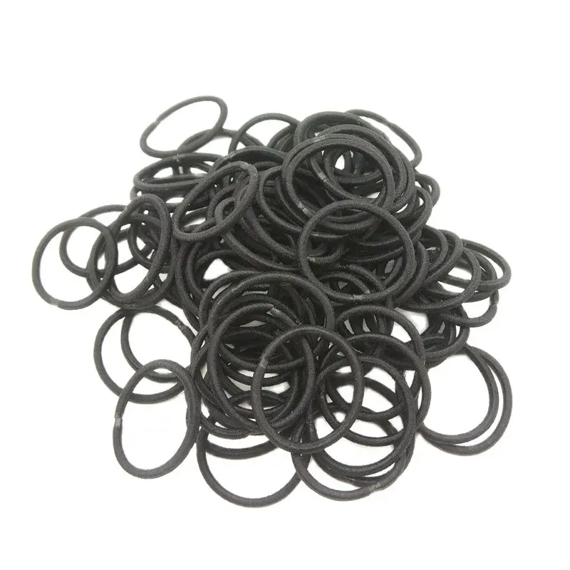 

100Pcs/Lot 2.2CM Girls Fashion Elastic Hair Band Lovely Kids Children Small Ropes Accessories Rubber Headwear Accessory