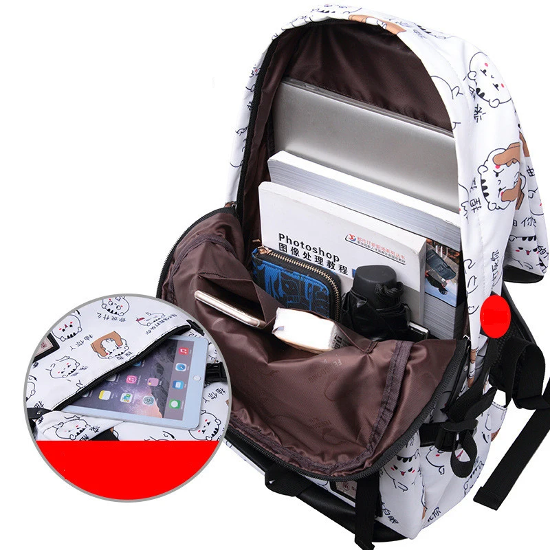school bags for girls female laptop backpack usb backbag children backpacks cute cat school backpack for girls bag pack