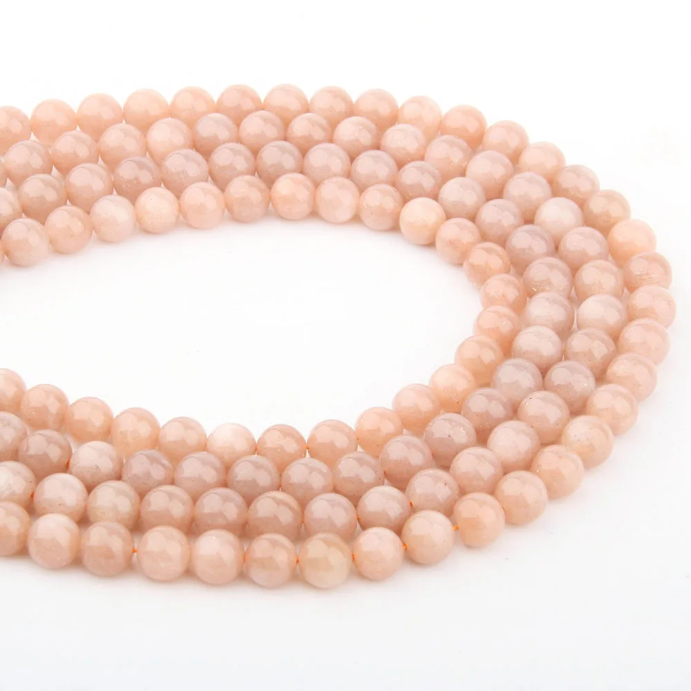 

2020 Natural Stone Loose Beads Round Shape Sun Stone for Jewelry Making DIY Necklace Bracelet Accessorie 4 6 8 10mm