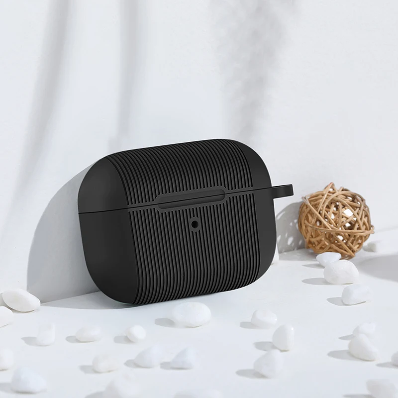 Мягкие силиконовые чехлы BUBM Airpods pro противоударные Беспроводные наушники с Bluetooth