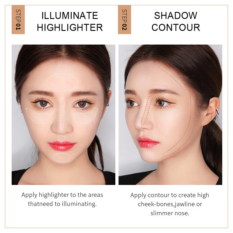 LAIKOU Профессиональный Хайлайтер для макияжа консилер контурный бронзатор