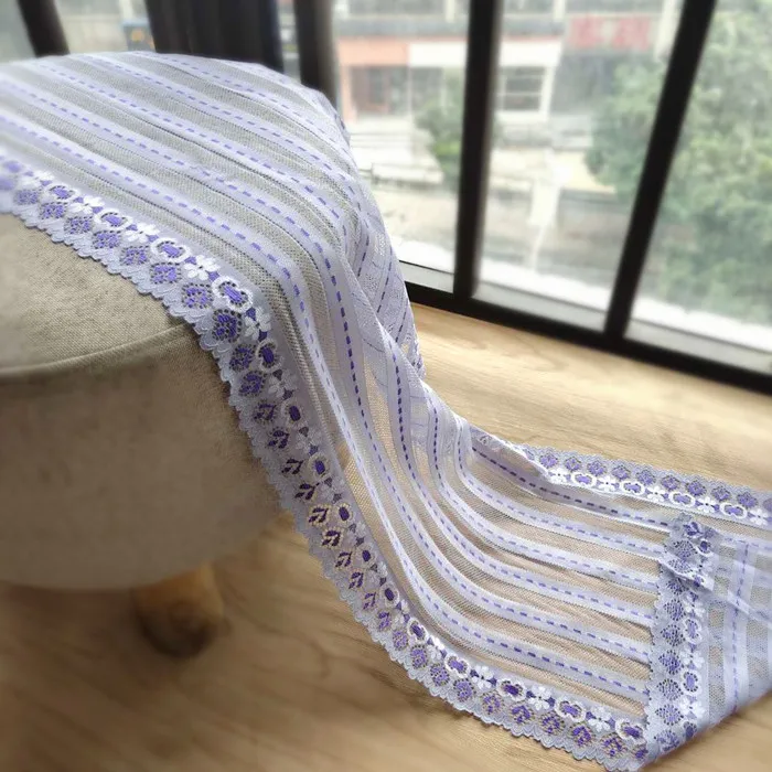 Кружевная эластичная юбка с вышивкой Ширина 22 см | Дом и сад