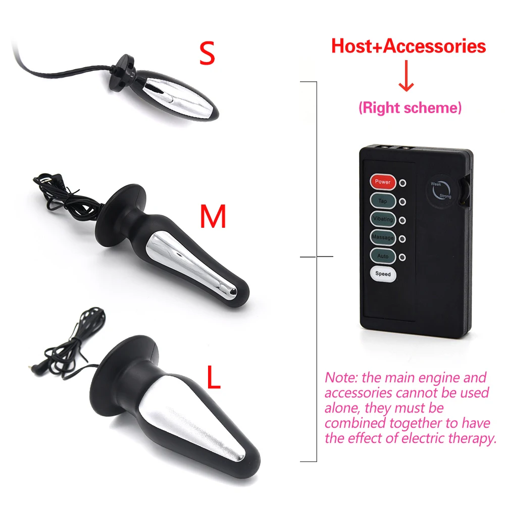 Electric Shock Anal Vibrator Adults Sex Toys G spot Stimulator Medical Themed Big Dildo Plug For Men Prostate Massager | Красота и