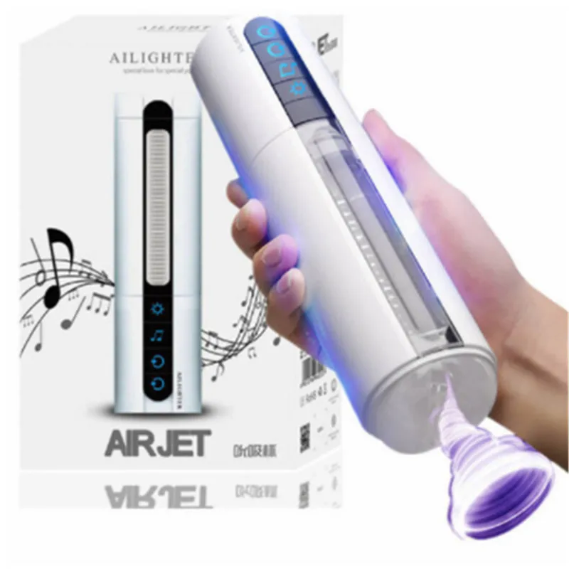 Мужской мастурбатор с функцией Голосового нагрева и вакуумной