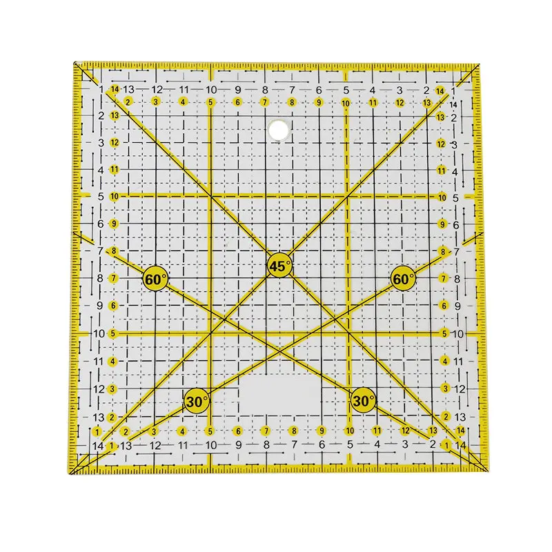 Прозрачная линейка для квилтинга шитья патчворка резания рукоделия сделай сам