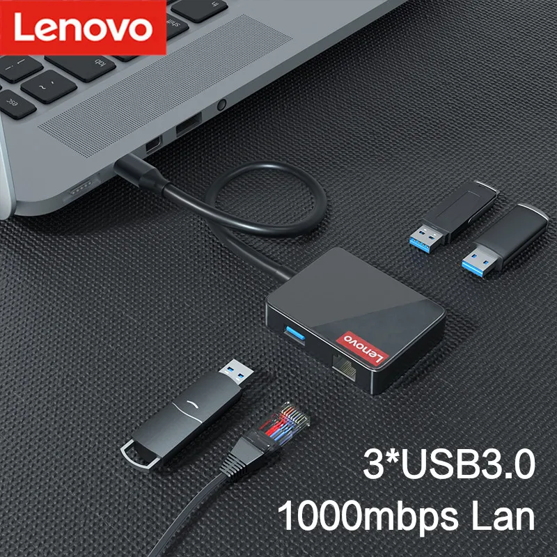 

Lenovo USB 3,0 концентратор мульти USB3.0 RJ45 1000Mbs адаптер док-станция для Microsoft Surface для ноутбука экшн-камеры GO Pro Компьютерные аксессуары разветвител...