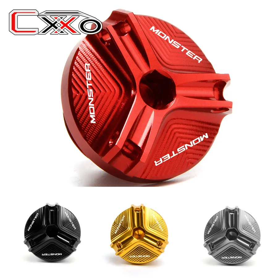 

For Ducati 848 MONSTER 696 697 795 796 797 821 1200 1200S 1100 EVO Motorcycle Aluminum Engine Plug Cover Oil Filler Cap screws