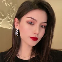long flashing diamond chain earrings new korean temperament fashion net red earring earrings female jewelry gift