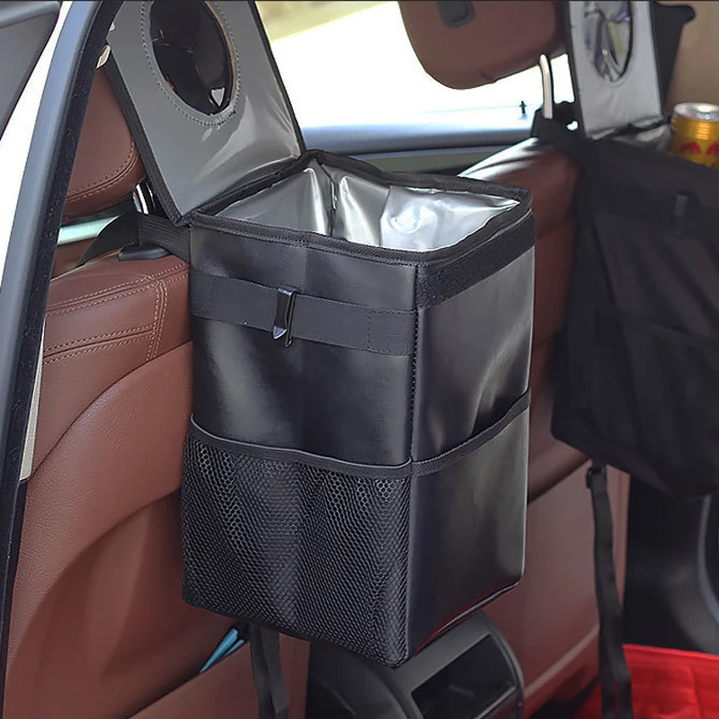 Автомобильное Мусорное ведро удобное портативное мусорное премиум класса