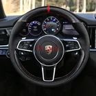 Для Porsche Cayenne macan panamera 718 под заказ кожа замша углеродное волокно ручная строчка