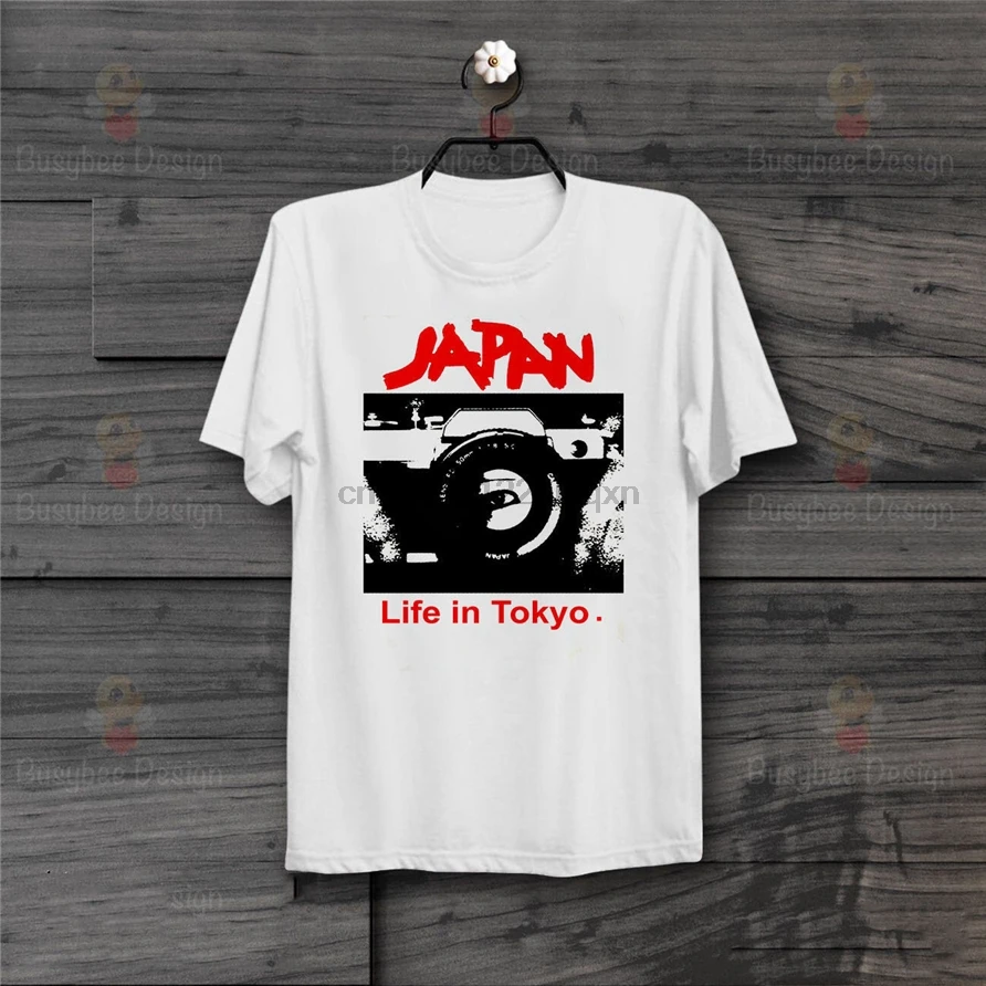 Japan Sylvian Life In Tokyo классная футболка унисекс B435 Футболка с принтом на заказ| |