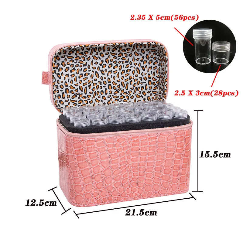 

84 Bottles Diamond Painting Accessories Hand Bag Storage Box Beads Diamond Embroidery tools Mosaic Container