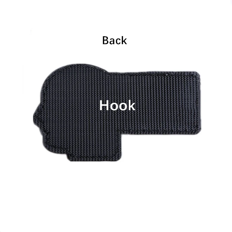 Череп голова 3D накладка из пвх мы не вести переговоры с террористов липучки