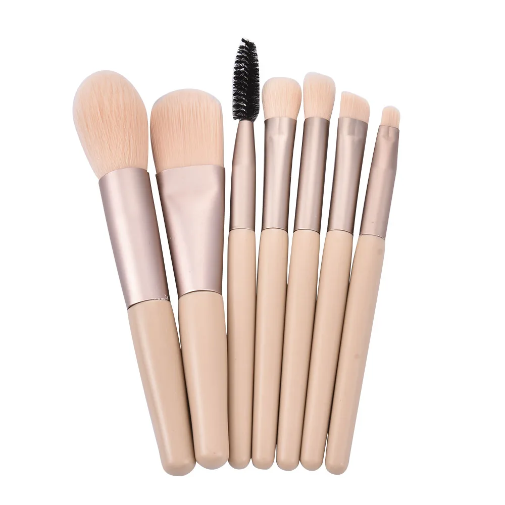 

Набор кистей для макияжа цвета шампанского, 7 шт./компл.