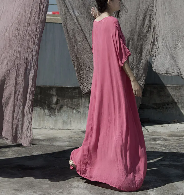 Платье женское шелковое размера плюс мягсветильник легкое однотонное