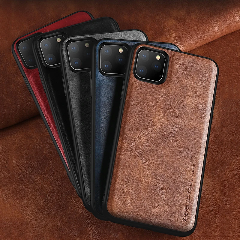 Leather Case For iPhone XR 11 12 Pro Max XS X 8 7 6S Plus Original Shockproof Ultra Light Back Cover | Мобильные телефоны и