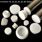 Заглушки для стальных труб, белые пластиковые наконечники для ножек стола, защитные накладки для пола, мебельные детали, 4 шт., чехол для ножки стула