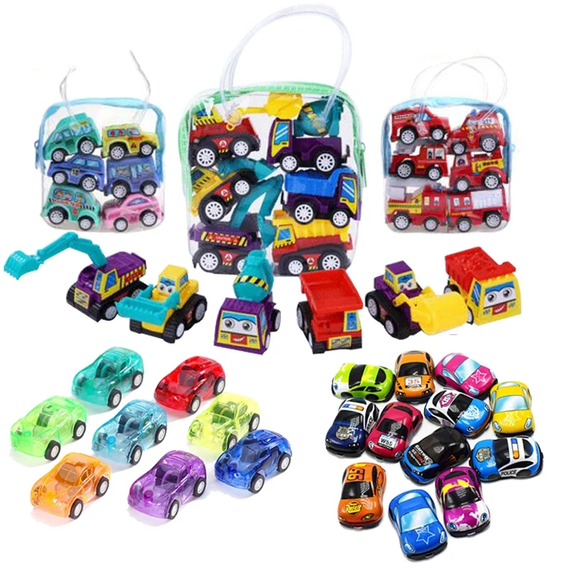6 шт вытяните назад автомобиль игрушки детский гоночный маленькое платье для