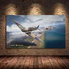 Bf109 истребитель авиабитва моносамолет истребитель классический самолет холст живопись гостиная настенное искусство домашний декор плакат без рамки