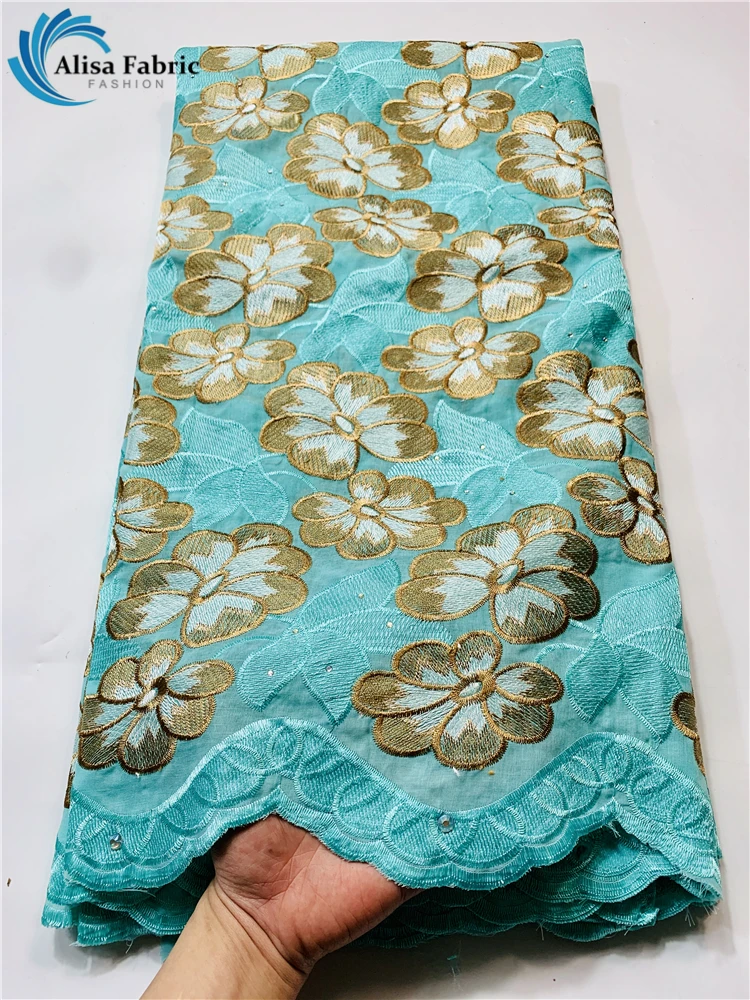 

New Arrival African Swiss Voile Lace Nigerian Lace Fabrics 5 Yards 2021 High Quality Swiss Cotton Voile Laces Switzerland