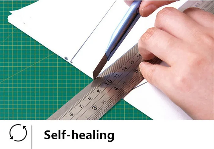 1 м × 2 м двухсторонняя самовосhealing вающаяся пластина ПВХ Режущий коврик пэчворк коврик для художника DIY ручной инструмент для скульптуры доска-весы для вырезания дома
