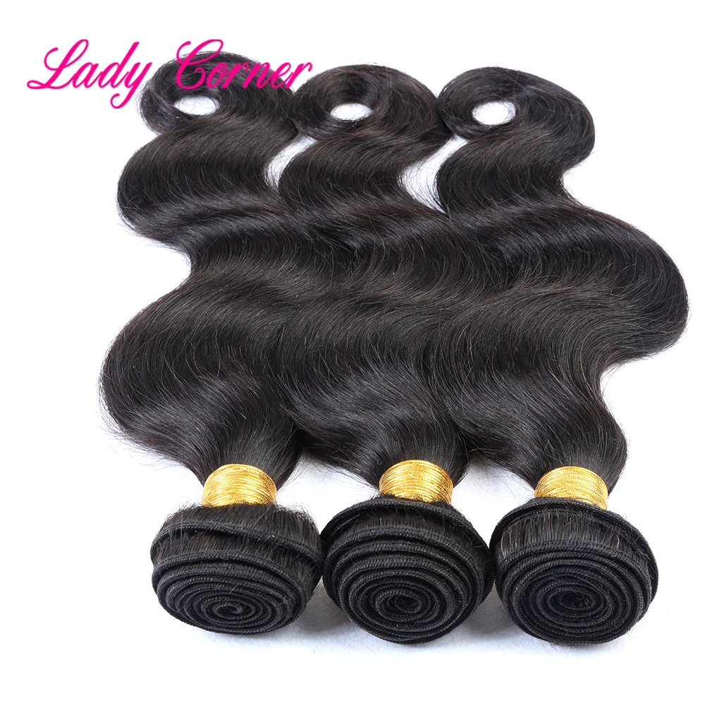

Lady Corner Body Wave Bundles Brazilian Hair Weave Bundles 150% Human Hair weave 3 Piece Remy Hair For Black Woman
