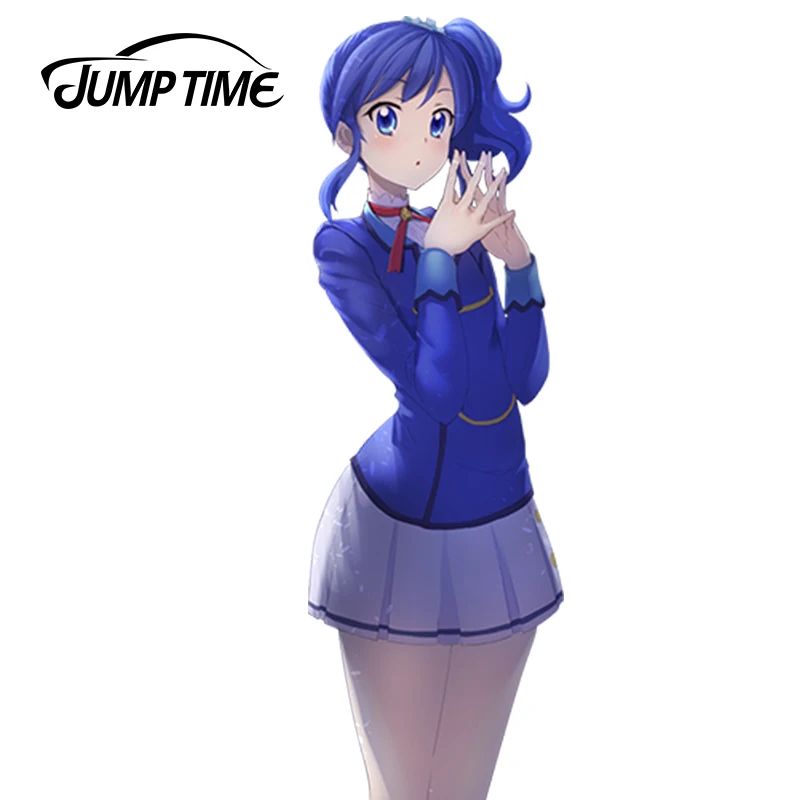 JumpTime 13cm x 4.2cm Highschool Sexy Girl Aikatsu! Kiriya Aoi Anime JDM Vinyl Decal 3D Japanese Car Sticker Accessories | Автомобили и