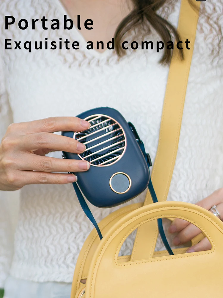 

Neck Fan Portable Mini Usb 5V cooler Rechargeable Ventilador Outdoor Travel Handheld Silent Small PC Cooling Fans LED Display