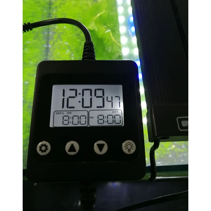 

Aquarium LED Light Controller Dimmer Modulator with LCD Display for Fish Tank Intelligent Timing Dimming System System LED 652A