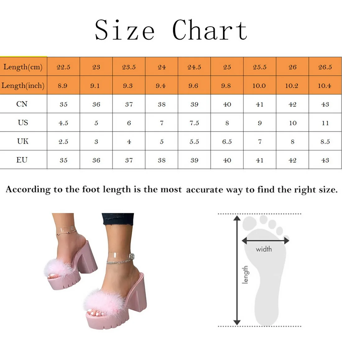 

Sexy Party High Heel Sandals Fur Women's Shoes 2021 Stripper Heels Shoes Platform Furry Night Club Shoes Plus Size Woman Sandals
