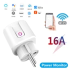 умная розетка Wi-Fi Smart Plug 16A EU Socket Tuya Smart Life APP работает с Alexa Google Home Assistant Голосовое управление монитором питания таймер