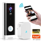 Беспроводной дверной звонок Autoeye Tuya Smart Life, 1080P, Wi-Fi, IP-камера с пассивным ИК ночным видением