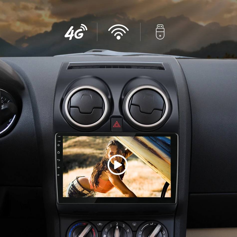 Vtopek android автомобильный Радио для Nissan Qashqai 2006 2007 2008 2009 2010 2011 2012 2013 автомобильный стерео 4G WI-FI gps навигации 1024*600