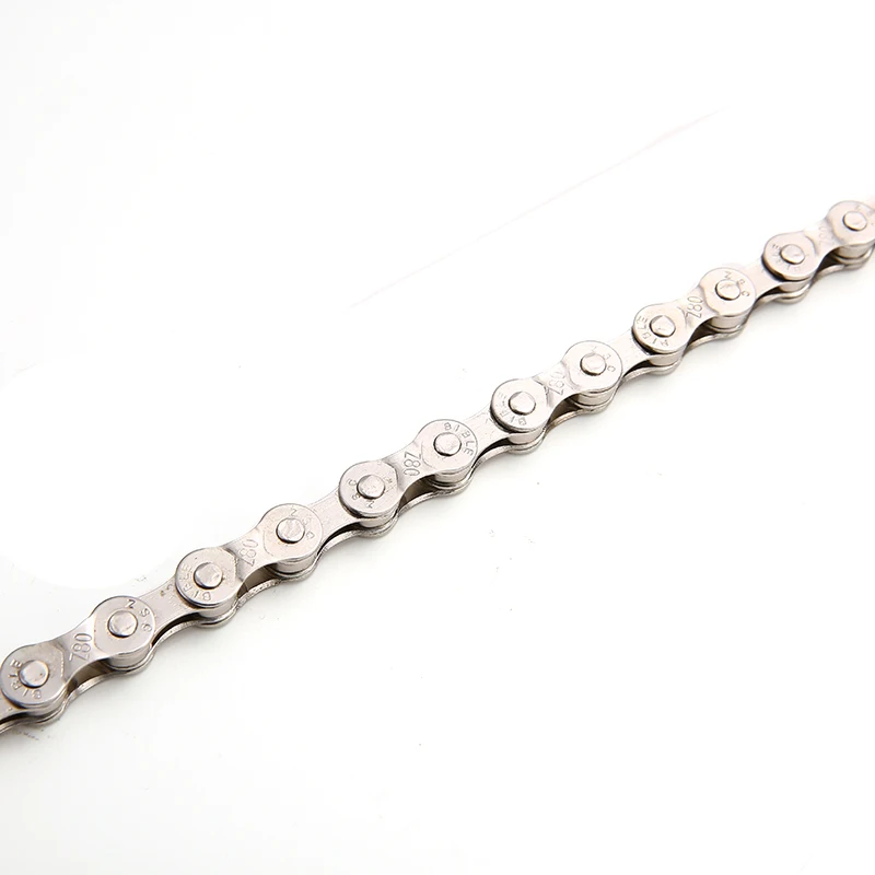 Цепь велосипедная серебряная с гальваническим покрытием 12/36 скоростей 12 В | Спорт
