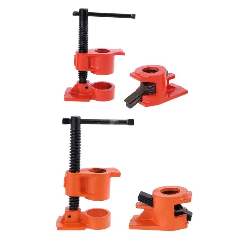 

G1/2" Wood Gluing Pipe Clamp Set Heavy Duty Woodworking Cast Iron Woodworking Tool
