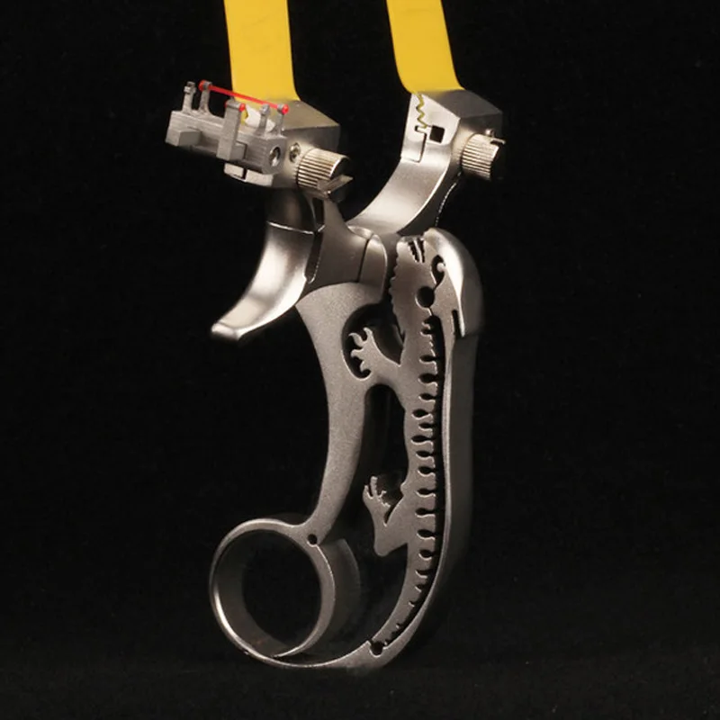 Ящерица из нержавеющей стали профессиональная Рогатка мощная эластичная съемка
