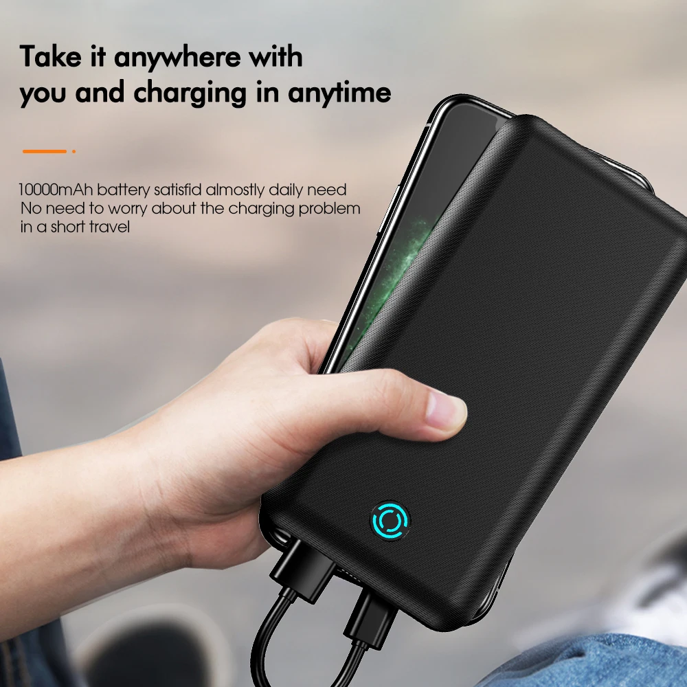 YKZ дополнительное внешнее портативное зарядное устройство 10000 мА/ч USB портативный мобильный телефон зарядки