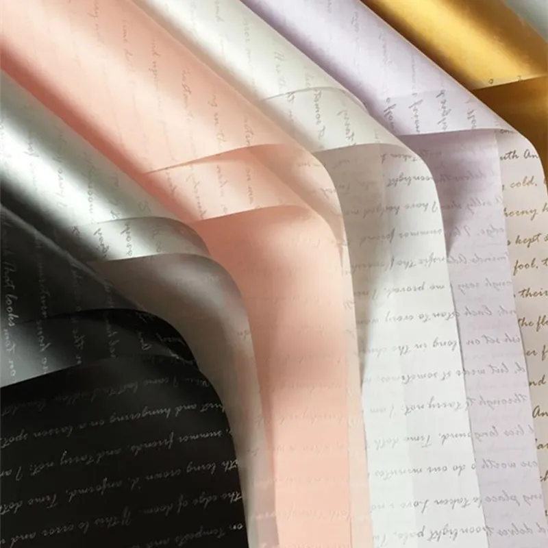 20 шт./партия пластиковой водонепроницаемой оберточной бумаги для цветов