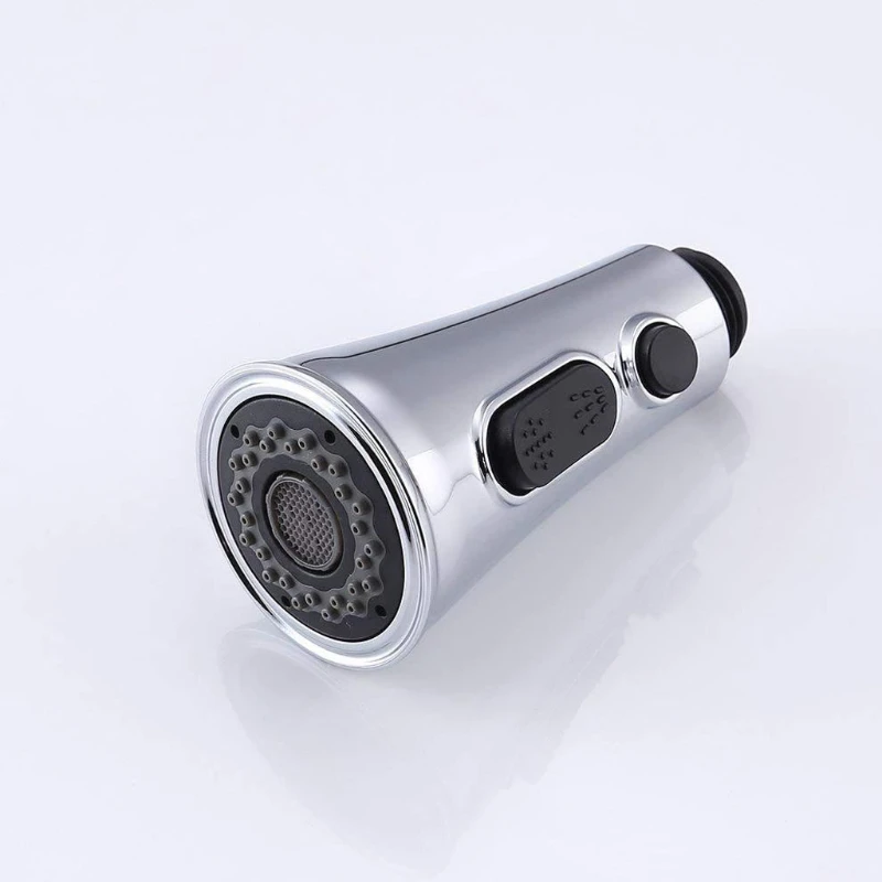 

Kitchen Sink Water Tap Pulling Head Parts Trumpet Shape Button Switch Suspended Water Conservation Nozzle