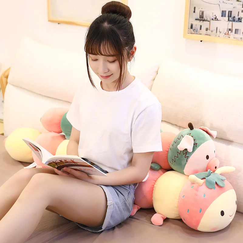 1 шт. разноцветные гусеницы плюшевые игрушки детские для Children60cm 120cm мягкая