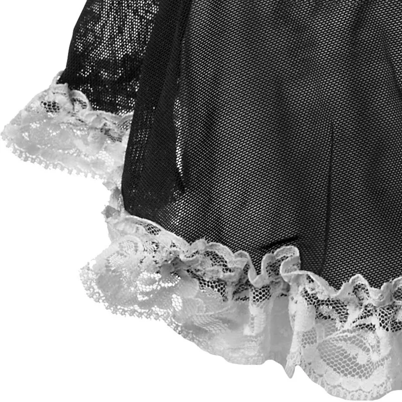 

7 Pcs/set Maid uniform sexy for Women Role Play Pajamas Sexy Lingerie Lenceria Cosplay Costume Maidservant Nightdress sexy play