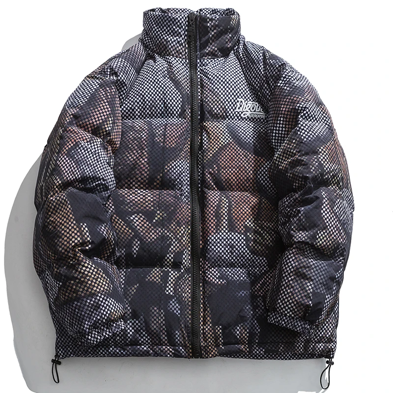 

Winter Oversize Bubble Coat Cotton-Padded Clothes Men Baggy Parkas Printed Fashion Korean Street Thicken Jacket Tops Male 5XL