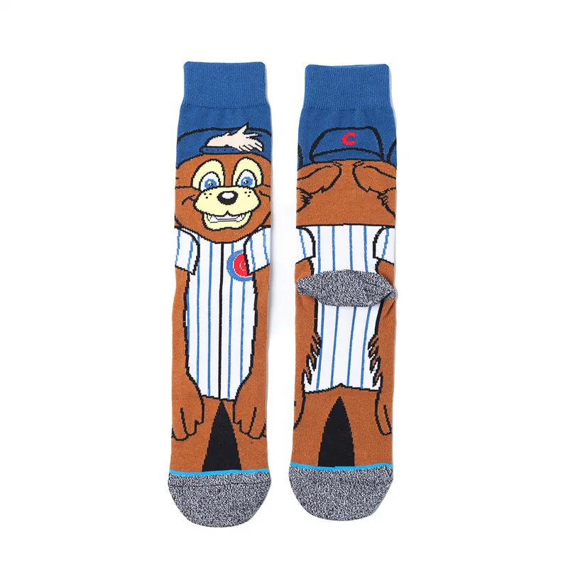 Новинка 2020 чудесные мужские носки в стиле Харадзюку забавные с мультяшным аниме