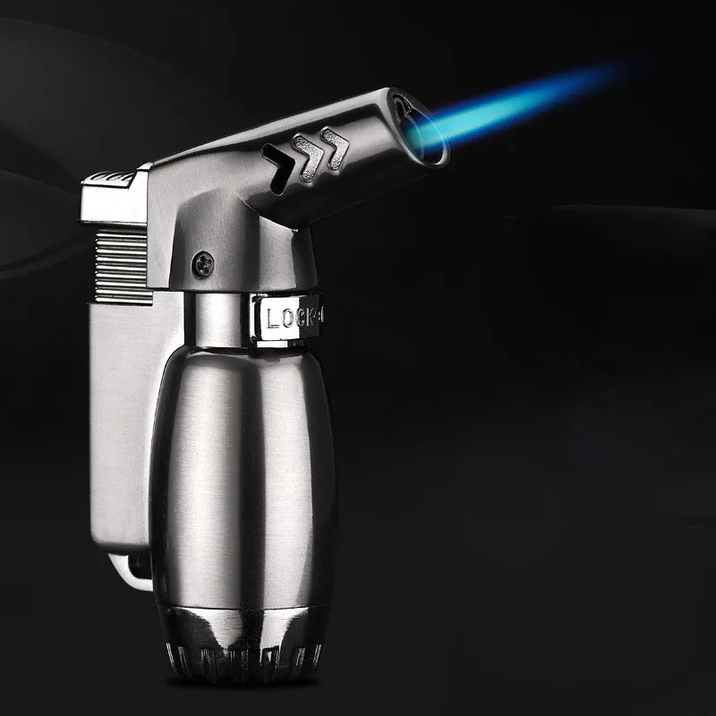 

Metal Windproof Gas Lighter Mini Portable Inflatable Lighter Small Spray Gun Point Cigar Camping Multifunction Lighter