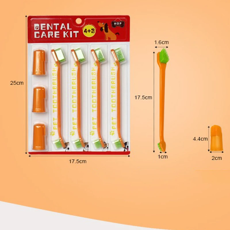 

Pet Tooth Finger Brush Dental Care For Pet Toothbrush Plastic Cat Toothbrushes Pet Accessories