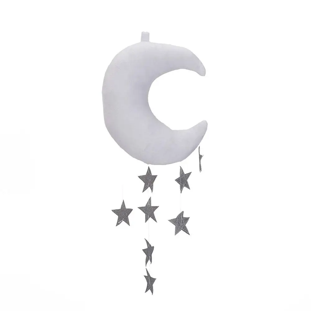white1 gold stars Детские украшения, скандинавские, луна, звезды, струны, украшения, игрушки, детская кровать, детская кроватка, бампер, палатка, Декор, украшения, реквизит для фотографии - Цвет: white1 gold stars