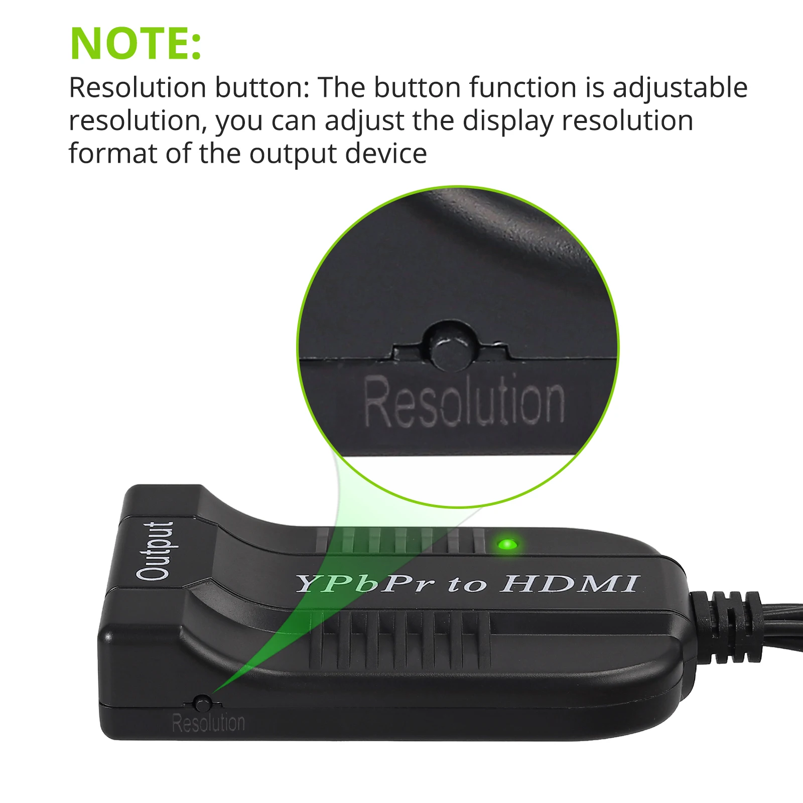 LiNKFOR YPBPR RGB компонентный видео аудио к HDMI конвертер мужской адаптер для PS3 xbox 360 HDTV PC
