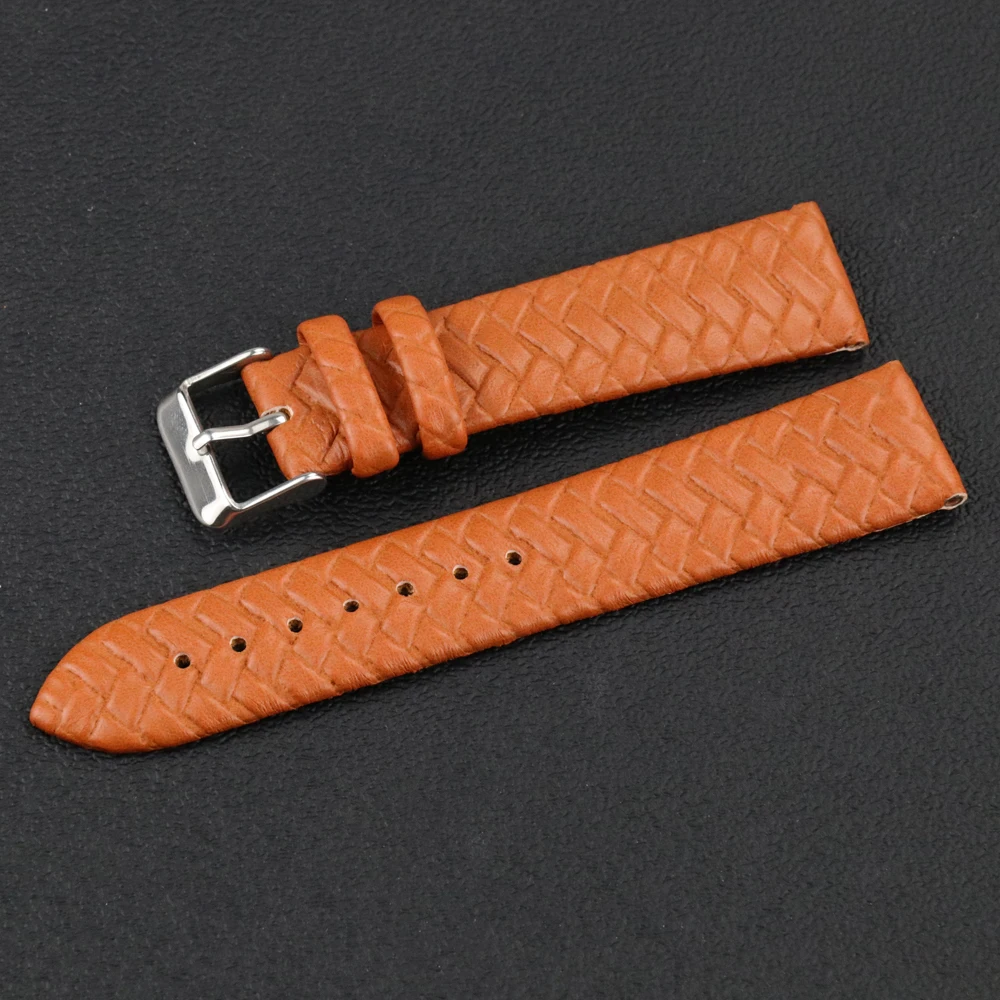 Watch band woven pattern 8mm 10mm 12mm 14mm 16mm 18mm 20mm 22mm 24mm Replacement leather Men watch stap Watch strap for women