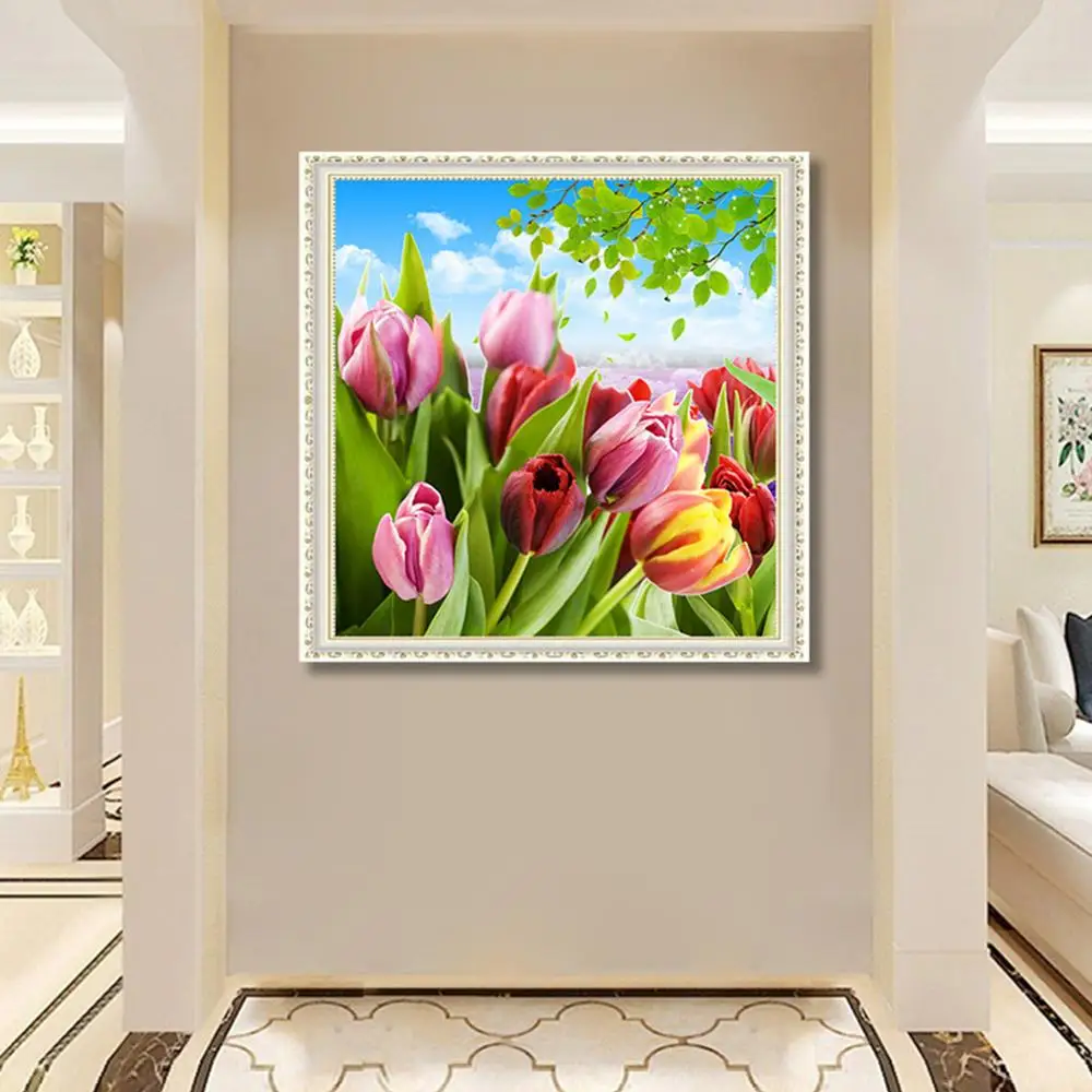 Сделай Сам новый 5D алмазная живопись гостиная взрывоопасная полка Роза спальня